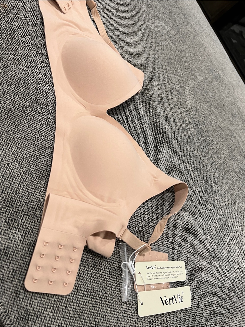 VertVie Smooth Nude T-Shirt Bra — Seamless Everyday Support